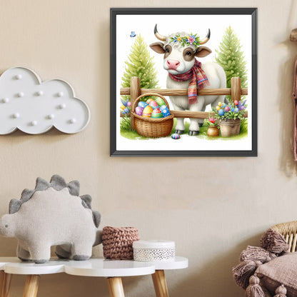 Cow - Full Round Drill Diamond Painting 40*40CM