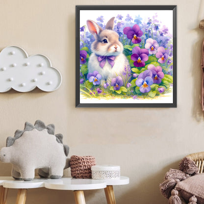 Rabbit - Full Round Drill Diamond Painting 40*40CM