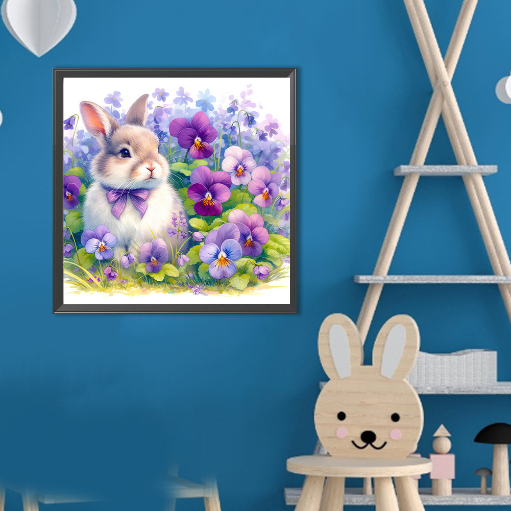 Rabbit - Full Round Drill Diamond Painting 40*40CM