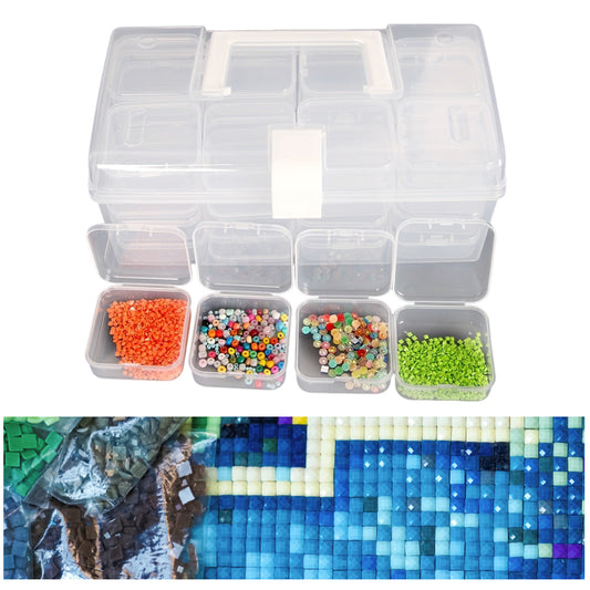 32 Grid Bead Storage Container Diamond Embroidery Beaded Toolbox for Small Items