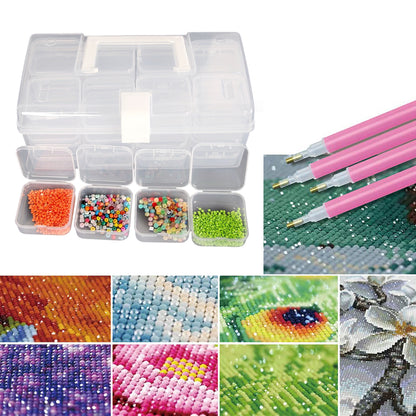 32 Grid Bead Storage Container Diamond Embroidery Beaded Toolbox for Small Items
