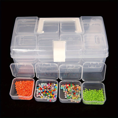 32 Grid Bead Storage Container Diamond Embroidery Beaded Toolbox for Small Items