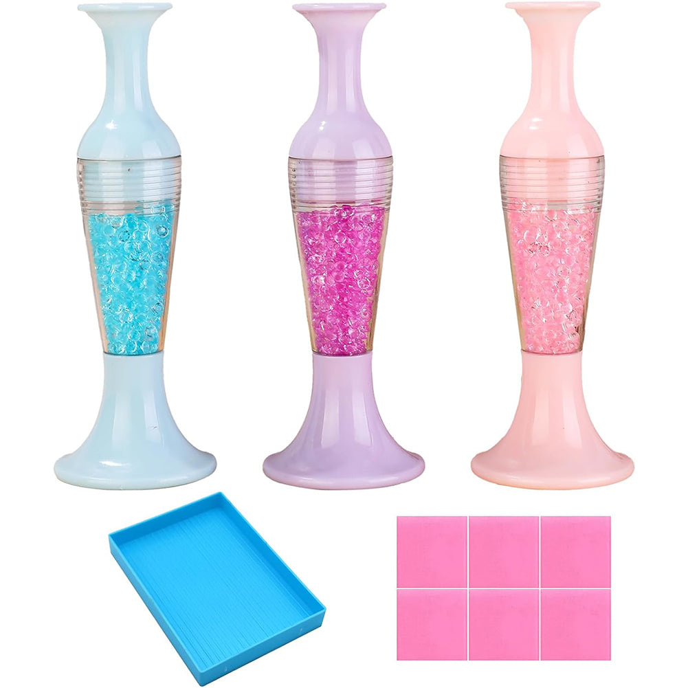 3Pcs Vase Shape 5D Diamond Painting Tool Diamond Art Painting Pen for Art Crafts