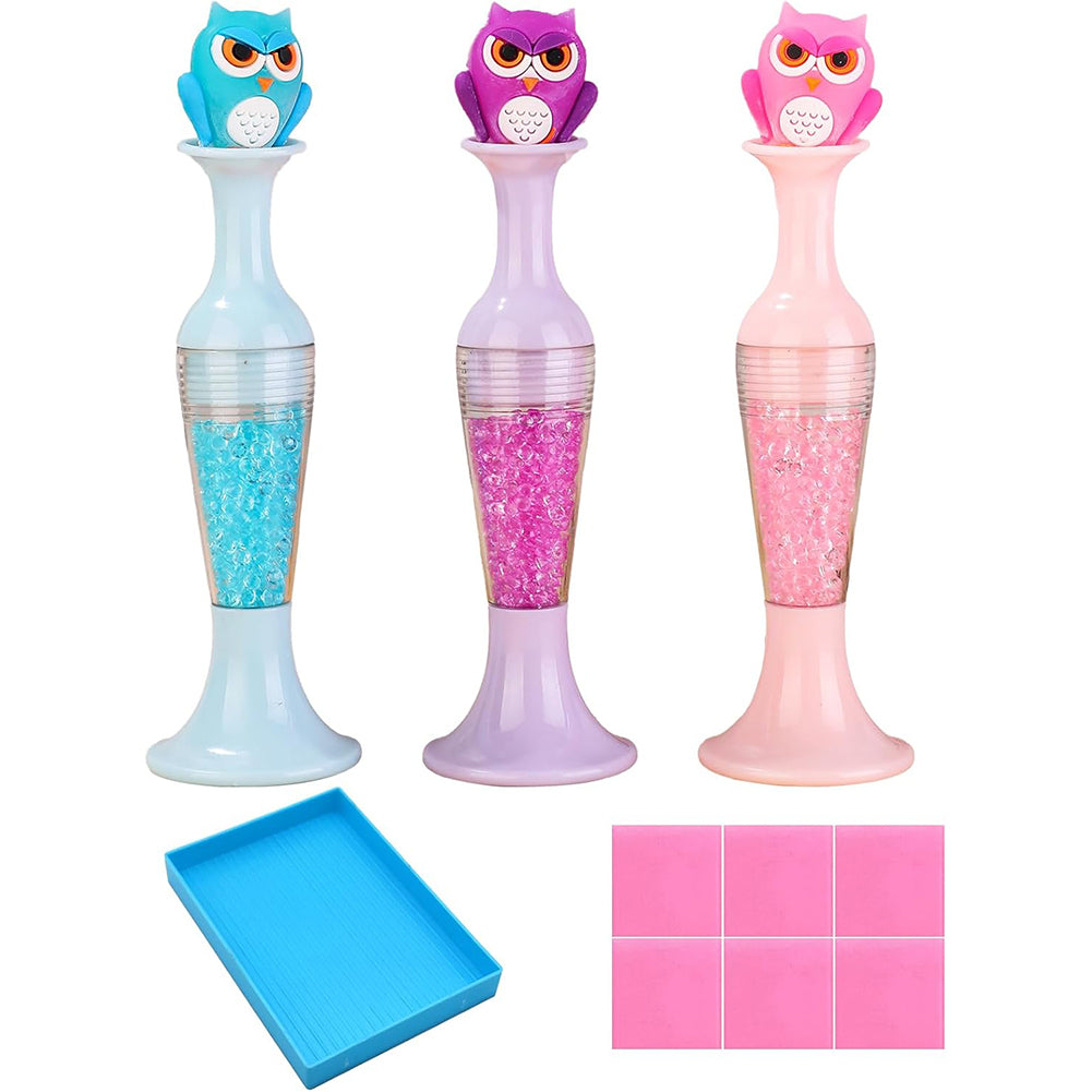 3Pcs Vase Shape 5D Diamond Painting Tool Diamond Art Painting Pen for Art Crafts