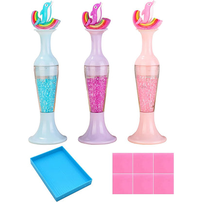 3Pcs Vase Shape 5D Diamond Painting Tool Diamond Art Painting Pen for Art Crafts