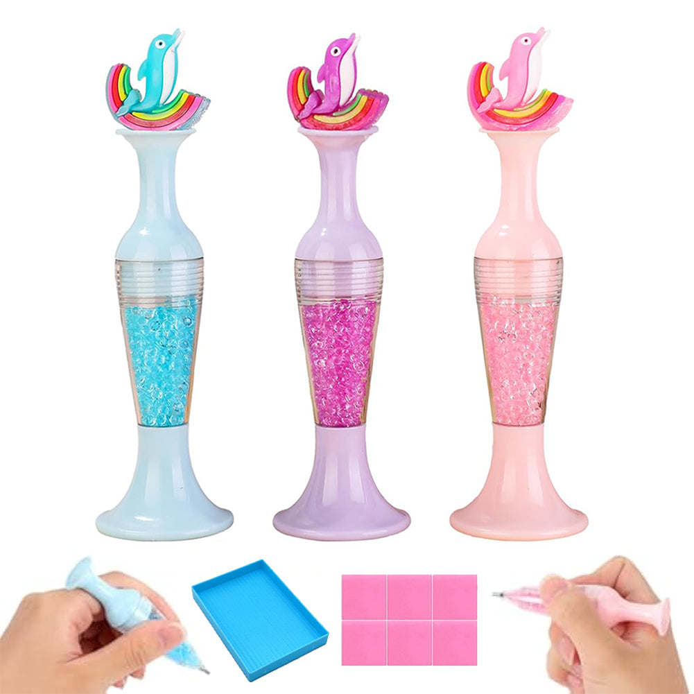 3Pcs Vase Shape 5D Diamond Painting Tool Diamond Art Painting Pen for Art Crafts