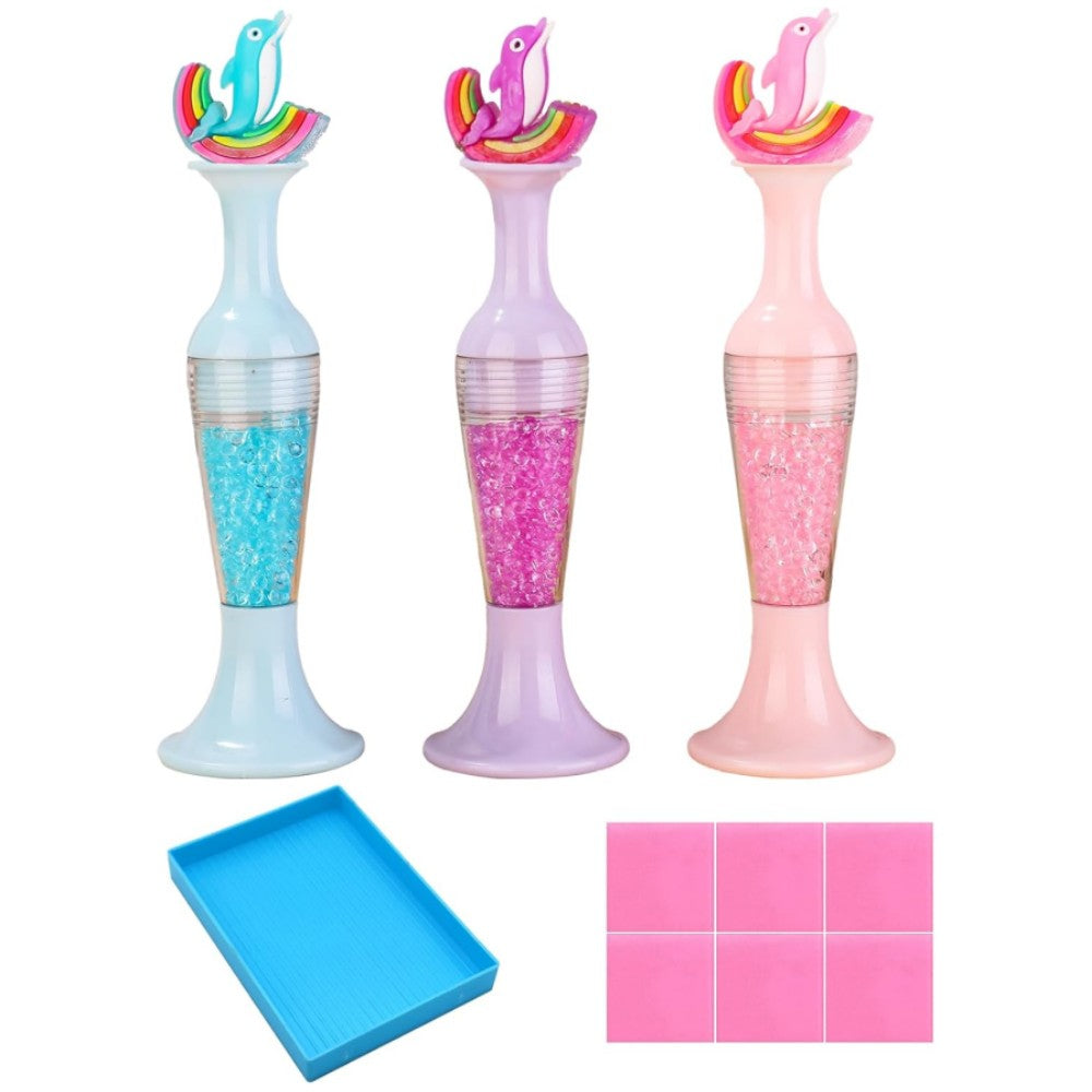 3Pcs Vase Shape 5D Diamond Painting Tool Diamond Art Painting Pen for Art Crafts