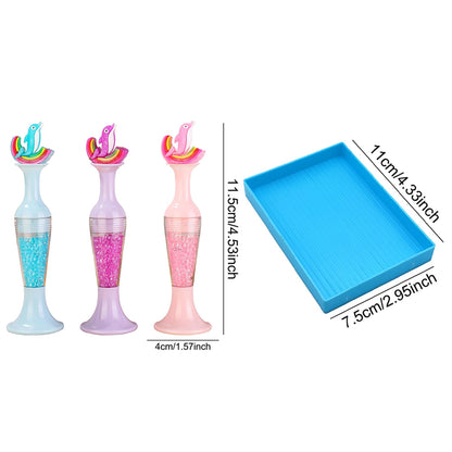 3Pcs Vase Shape 5D Diamond Painting Tool Diamond Art Painting Pen for Art Crafts