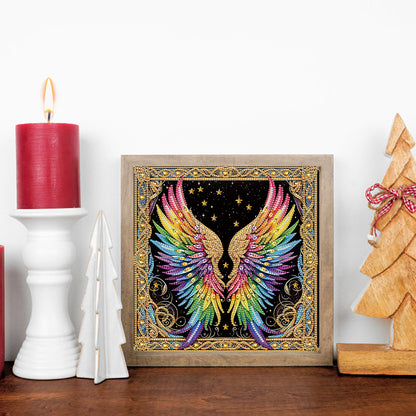 Colorful Wings - Special Shaped Drill Diamond Painting 30*30CM