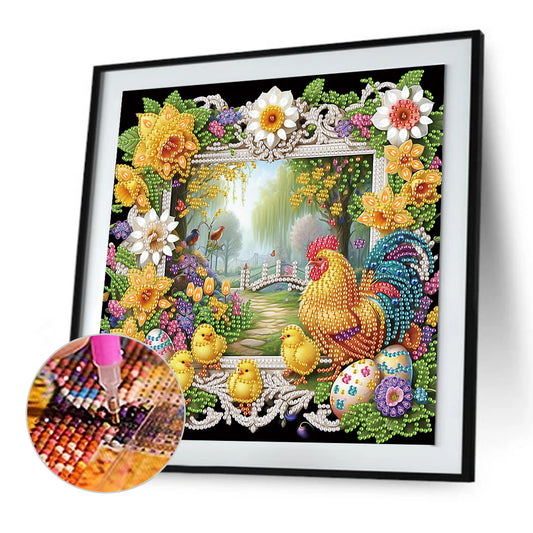 Easter Egg Chick - Special Shaped Drill Diamond Painting 30*30CM