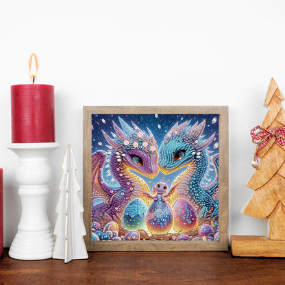 Easter Egg Dinosaur - Special Shaped Drill Diamond Painting 30*30CM