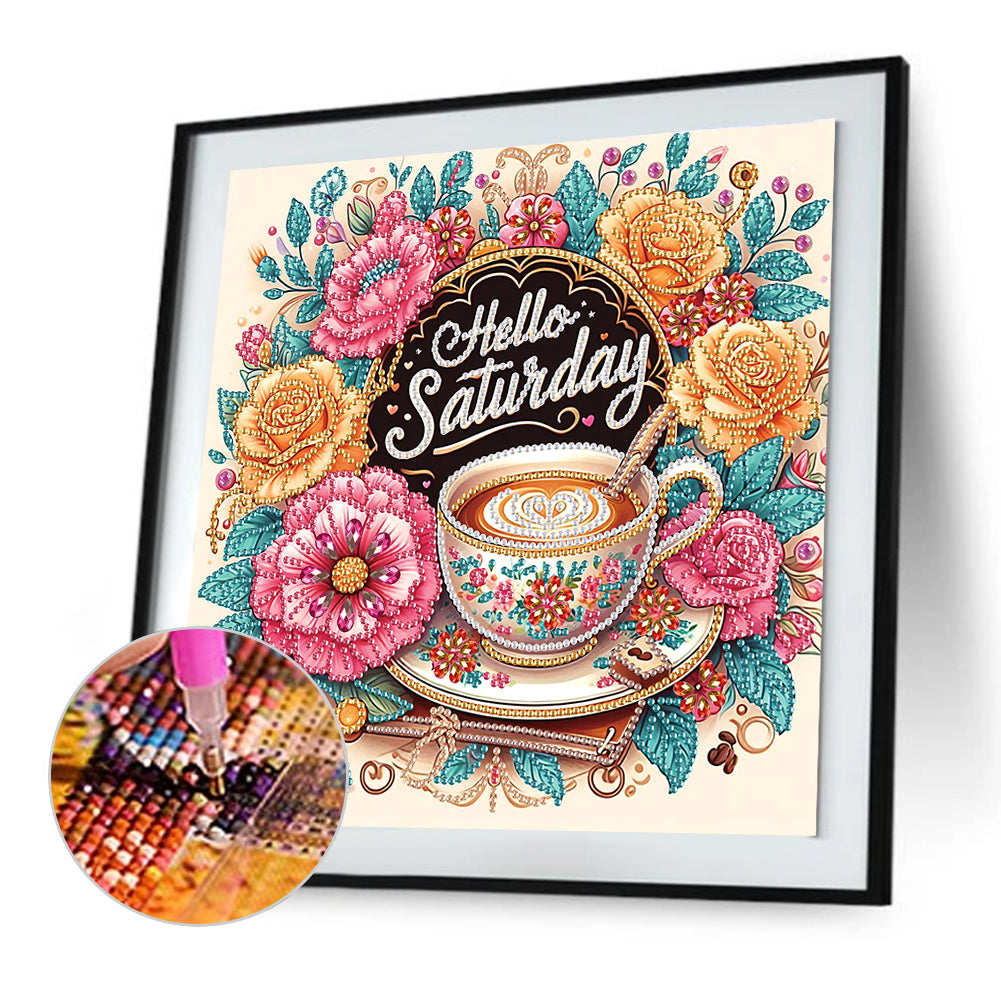 Coffee Dessert - Special Shaped Drill Diamond Painting 30*30CM
