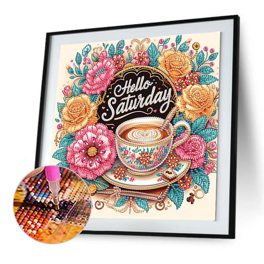 Coffee Dessert - Special Shaped Drill Diamond Painting 30*30CM