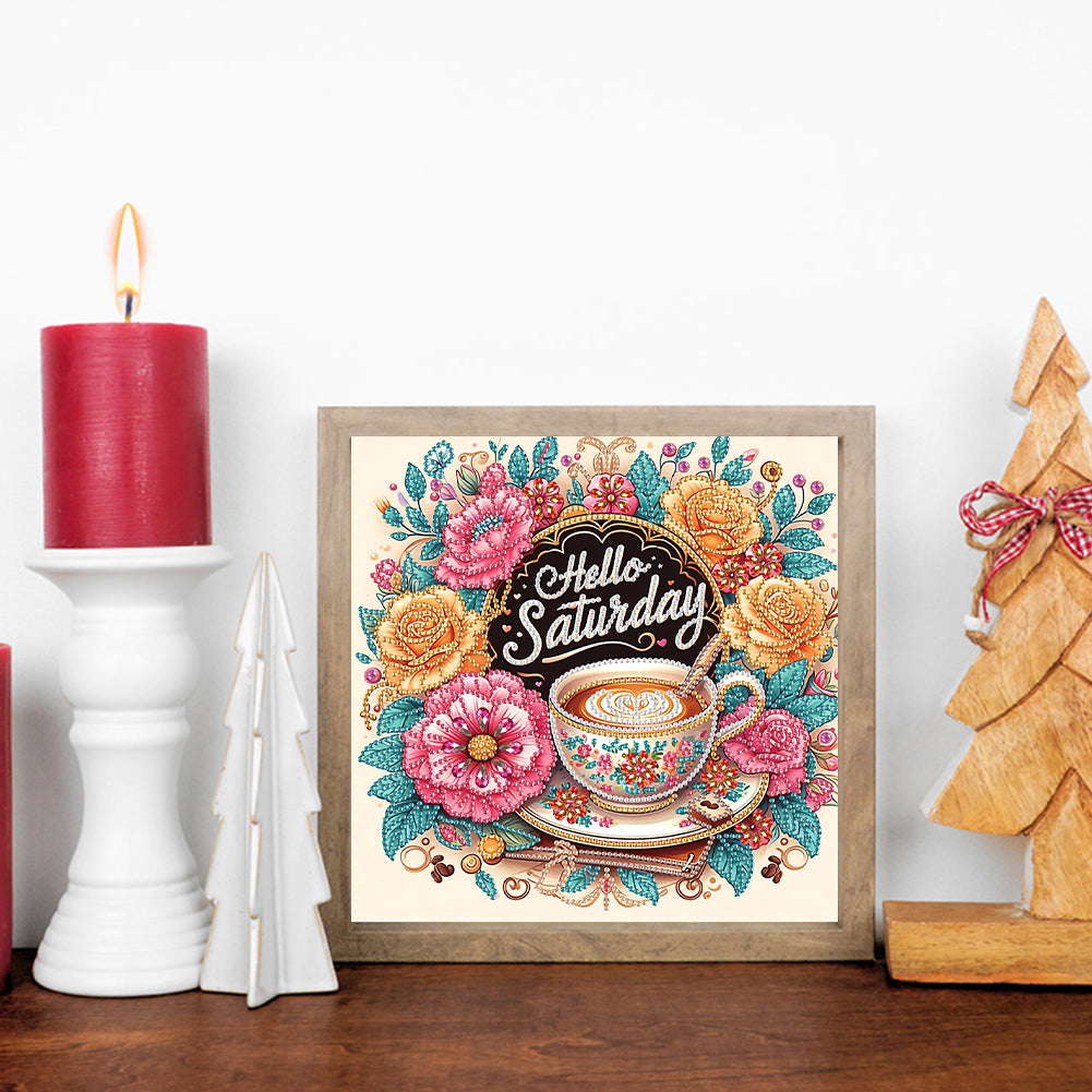 Coffee Dessert - Special Shaped Drill Diamond Painting 30*30CM