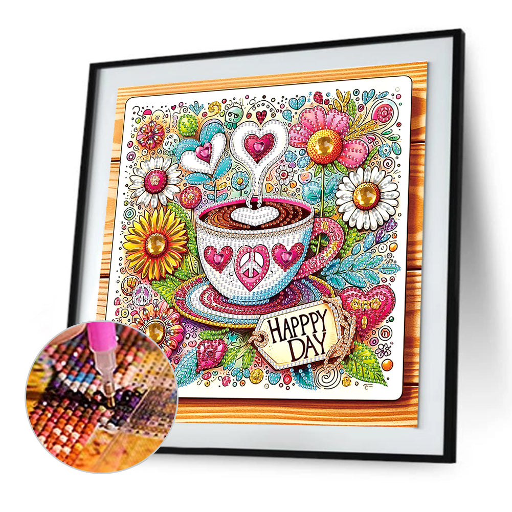Coffee Dessert - Special Shaped Drill Diamond Painting 30*30CM