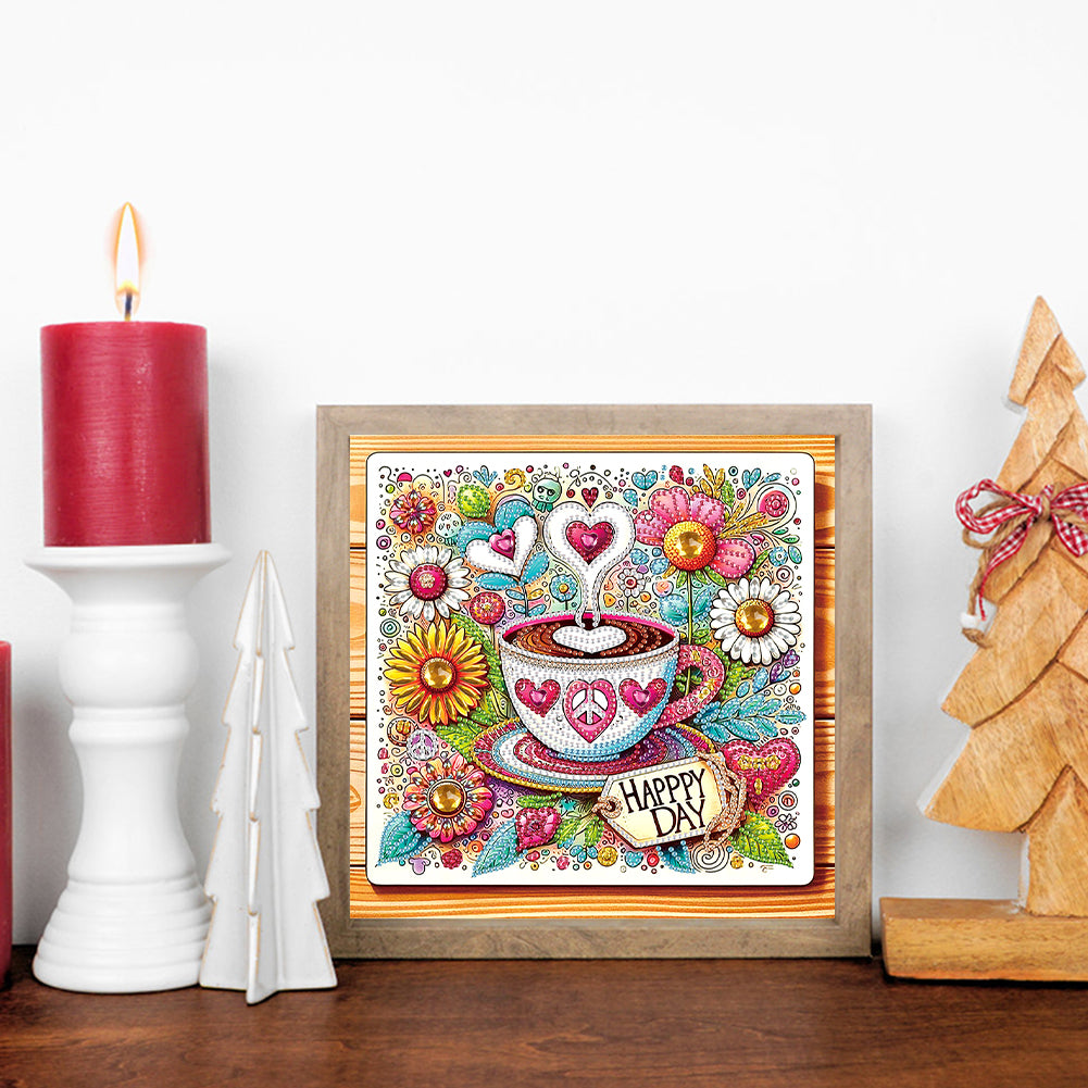 Coffee Dessert - Special Shaped Drill Diamond Painting 30*30CM