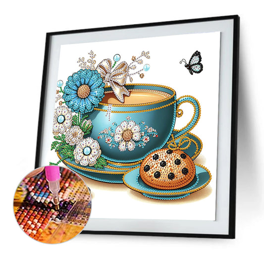 Coffee Dessert - Special Shaped Drill Diamond Painting 30*30CM