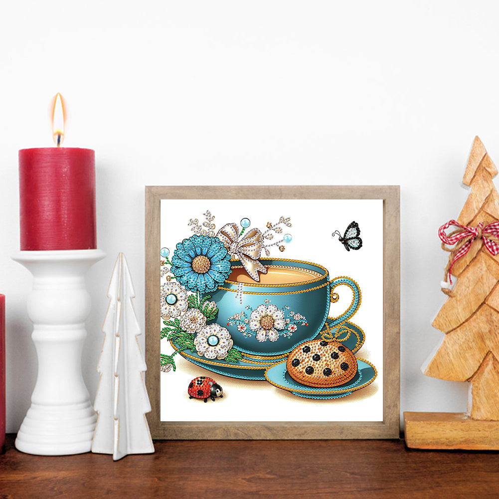 Coffee Dessert - Special Shaped Drill Diamond Painting 30*30CM