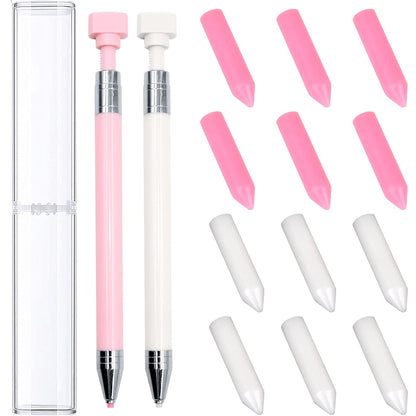 Diamond Painting Pen with Wax Refillable Wax Pen for Diamond Art Nail DIY Craft