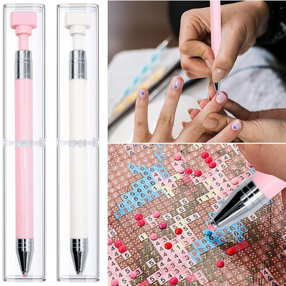 Diamond Painting Pen with Wax Refillable Wax Pen for Diamond Art Nail DIY Craft