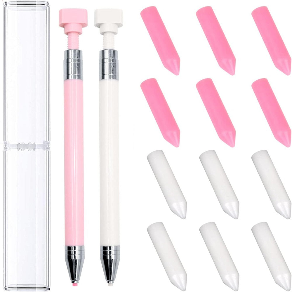 Diamond Painting Pen with Wax Refillable Wax Pen for Diamond Art Nail DIY Craft