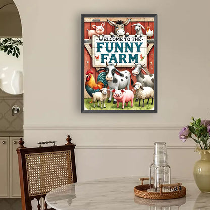 Farm - Full Round Drill Diamond Painting 30*40CM