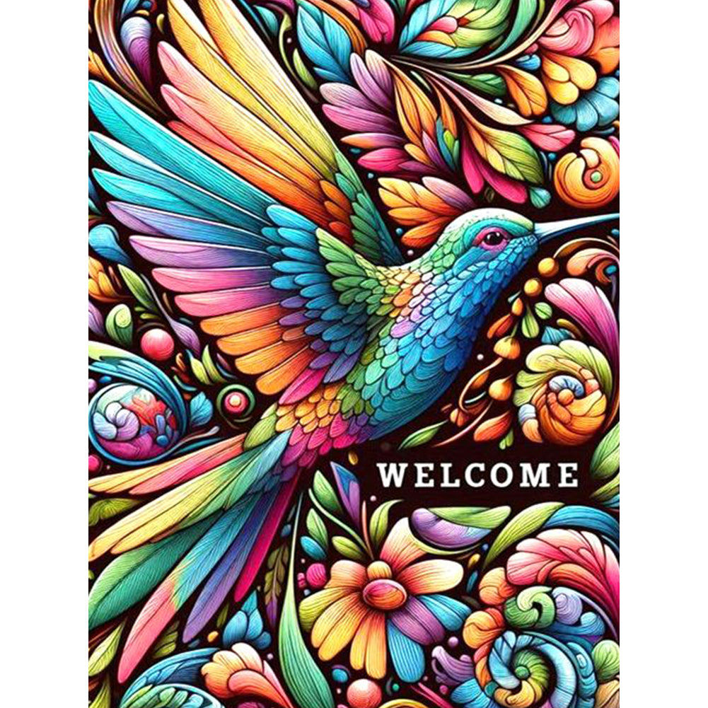 Hummingbird - Full Round Drill Diamond Painting 30*40CM
