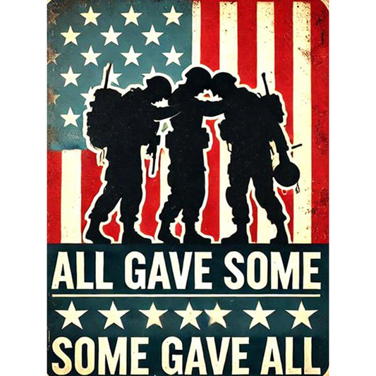 Union Flag Soldier - Full Round Drill Diamond Painting 30*40CM