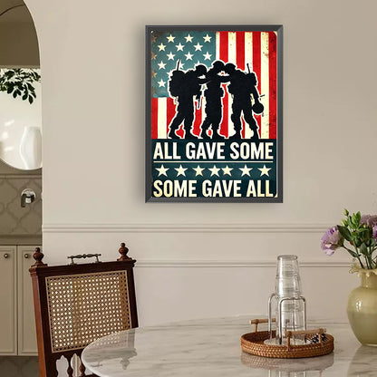 Union Flag Soldier - Full Round Drill Diamond Painting 30*40CM