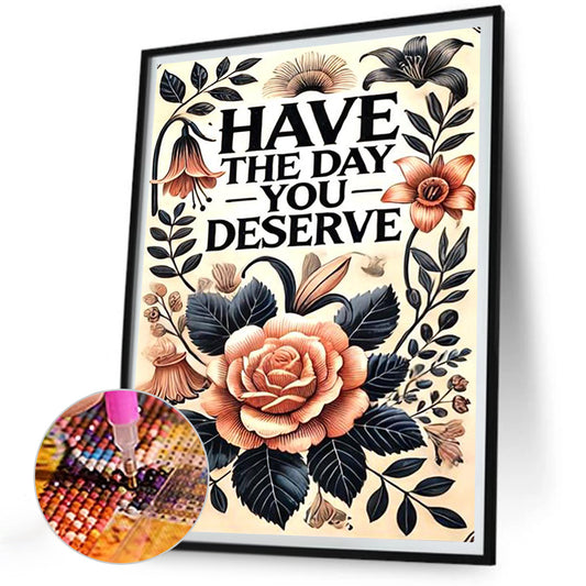 Blooming Flowers - Full Round Drill Diamond Painting 30*40CM