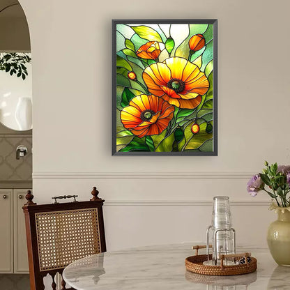 Poppy - Full Round Drill Diamond Painting 30*40CM