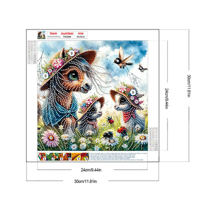 Garden Pony - Special Shaped Drill Diamond Painting 30*30CM