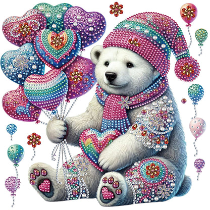 Mandala Pattern Polar Bear - Special Shaped Drill Diamond Painting 30*30CM