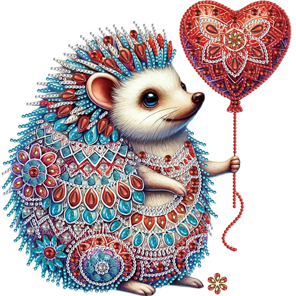 Mandala Pattern Hedgehog - Special Shaped Drill Diamond Painting 30*30CM