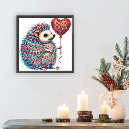 Mandala Pattern Hedgehog - Special Shaped Drill Diamond Painting 30*30CM