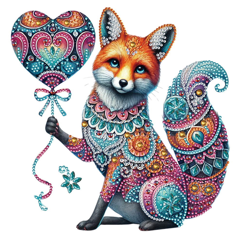 Mandala Pattern Fox - Special Shaped Drill Diamond Painting 30*30CM