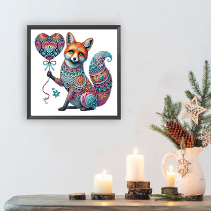 Mandala Pattern Fox - Special Shaped Drill Diamond Painting 30*30CM