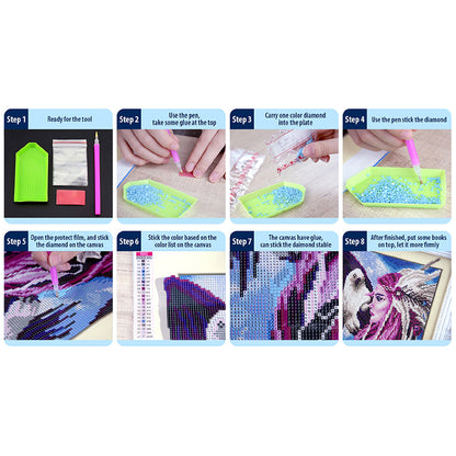 Cat Under The Tree - Full Round Drill Diamond Painting 40*40CM