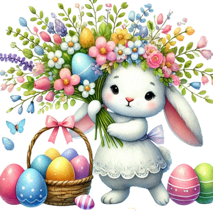 Rabbit - Full Round Drill Diamond Painting 40*40CM