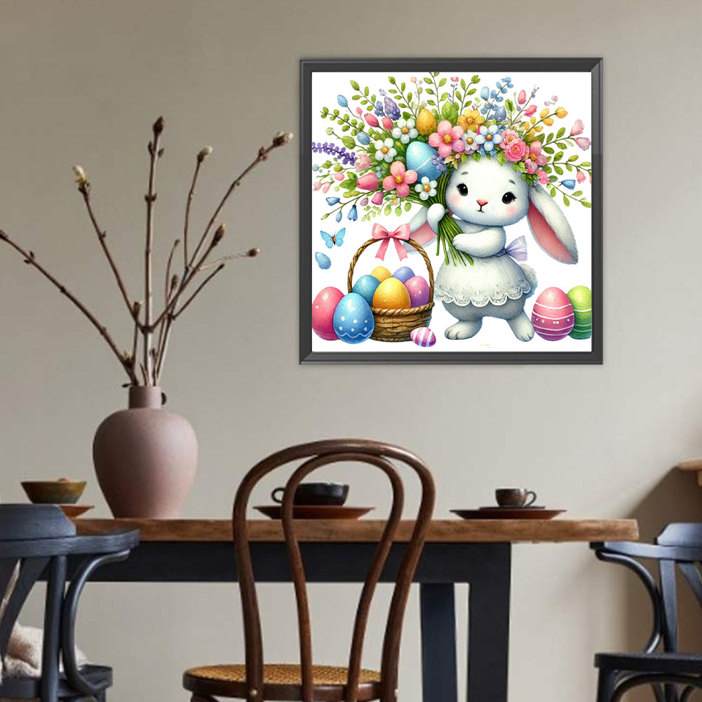Rabbit - Full Round Drill Diamond Painting 40*40CM