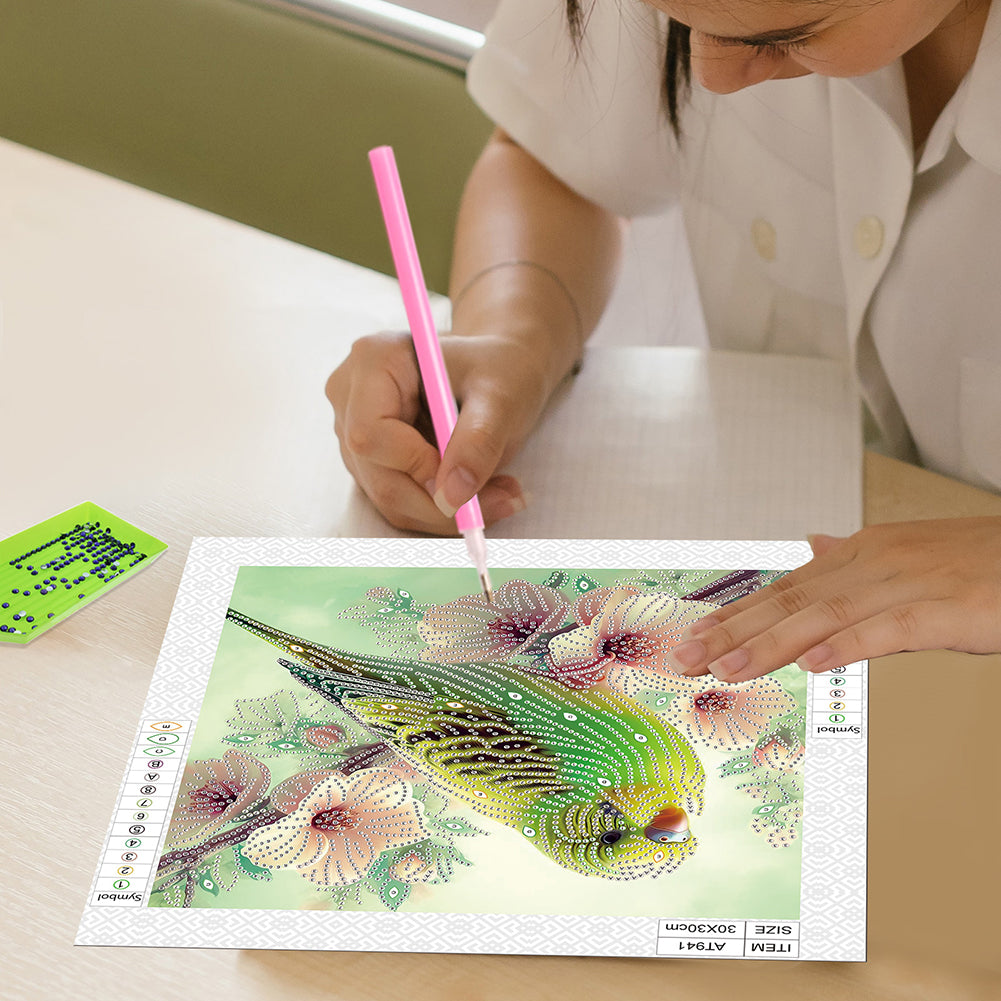 Parrot Bird - Special Shaped Drill Diamond Painting 30*30CM