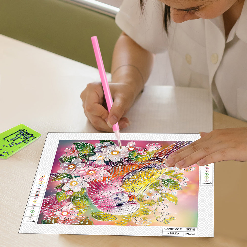 Parrot Bird - Special Shaped Drill Diamond Painting 30*30CM