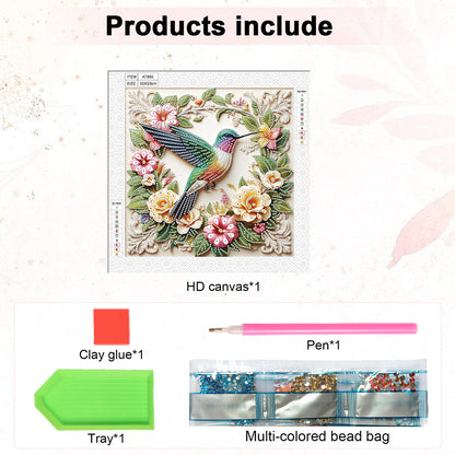 Hummingbird - Special Shaped Drill Diamond Painting 30*30CM
