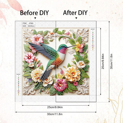 Hummingbird - Special Shaped Drill Diamond Painting 30*30CM