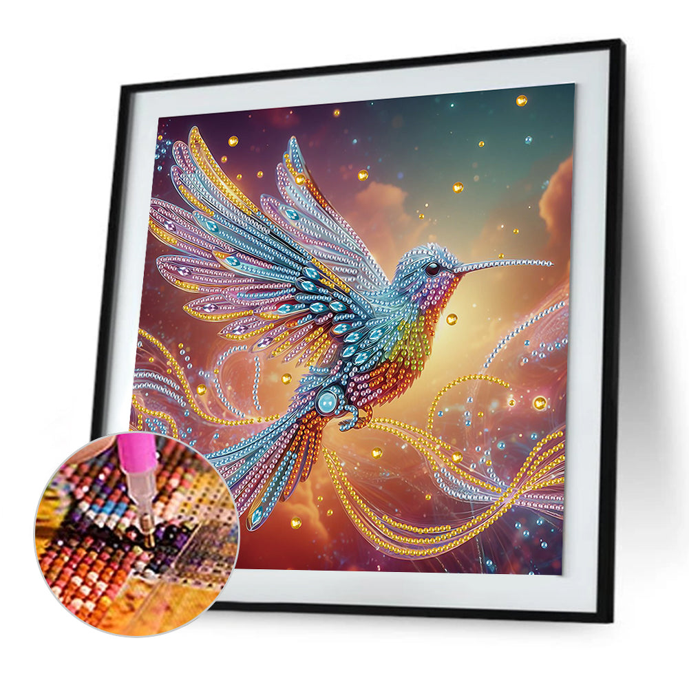 Hummingbird - Special Shaped Drill Diamond Painting 30*30CM