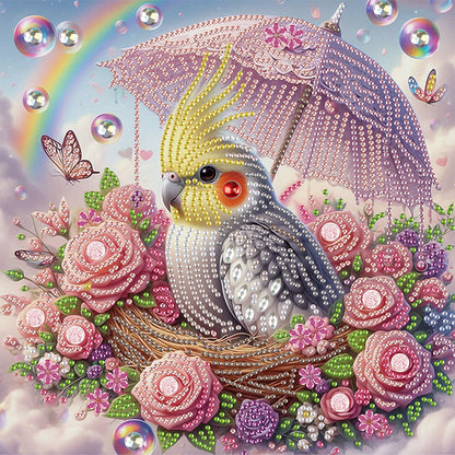 Parrot Bird - Special Shaped Drill Diamond Painting 30*30CM