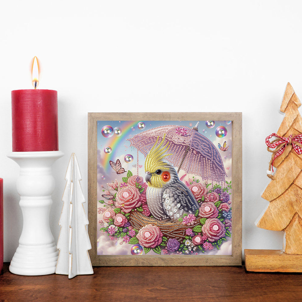 Parrot Bird - Special Shaped Drill Diamond Painting 30*30CM