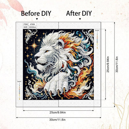 Paper Quilling Lions - Special Shaped Drill Diamond Painting 30*30CM