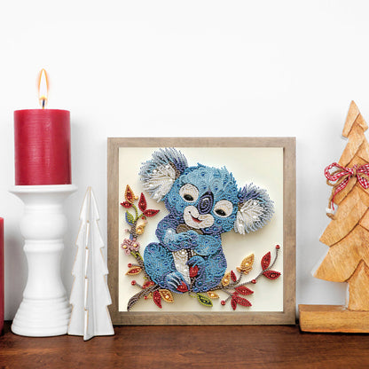 Paper Quilling Koalas - Special Shaped Drill Diamond Painting 30*30CM