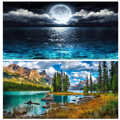 Outdoor Scenery - Full AB Round Drill Diamond Painting 80*40CM